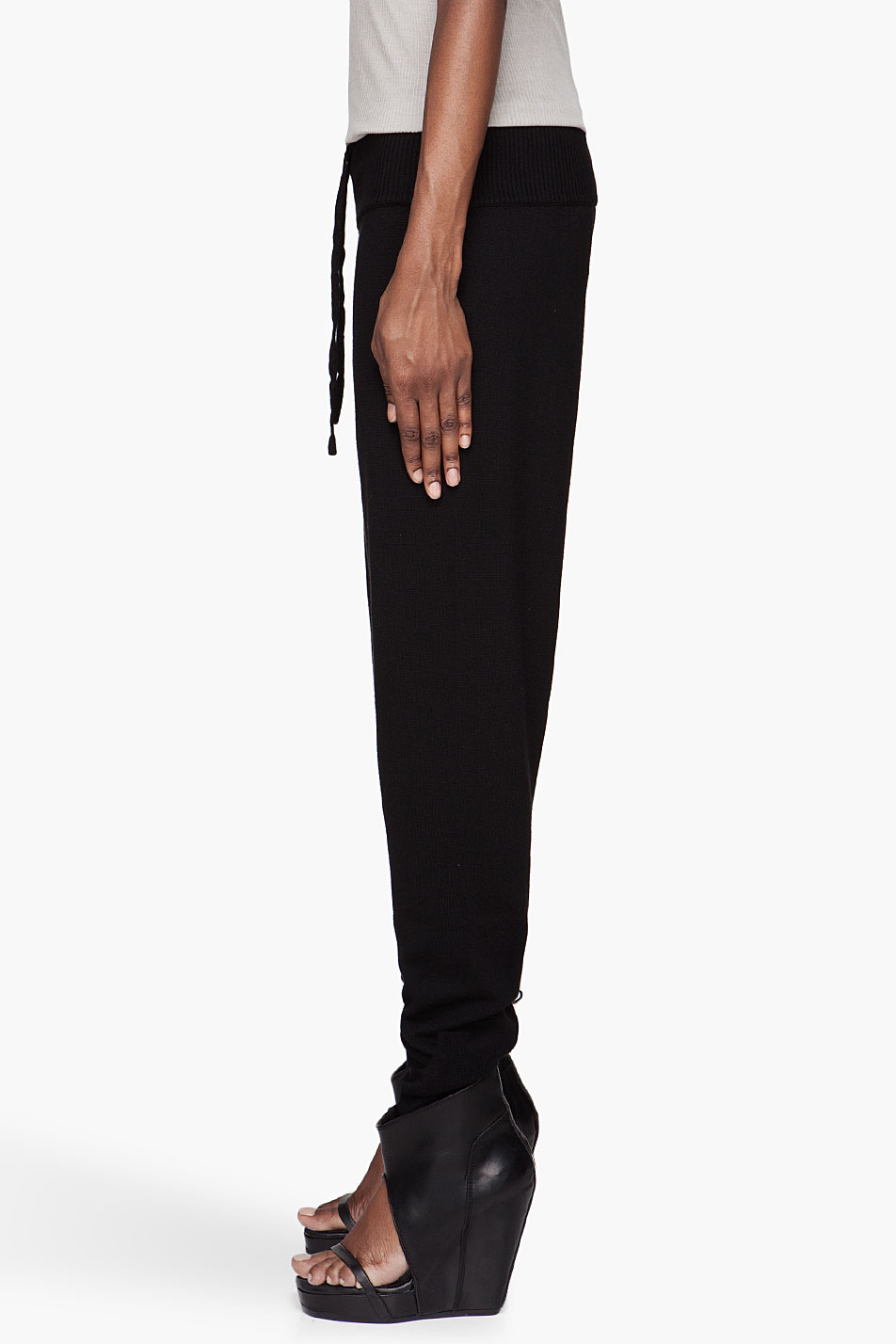 wool jogging pants