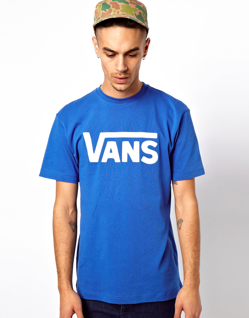 Vans T-shirt Classic Logo in Blue for 