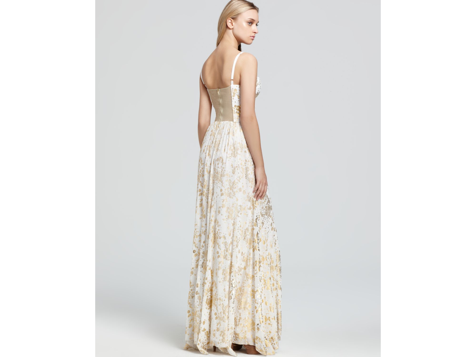 alice and olivia white dress