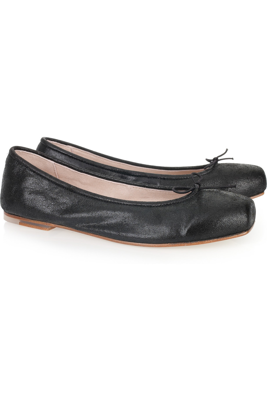 Bloch Stardust Leather Squaretoe Ballet Flats in Black - Lyst