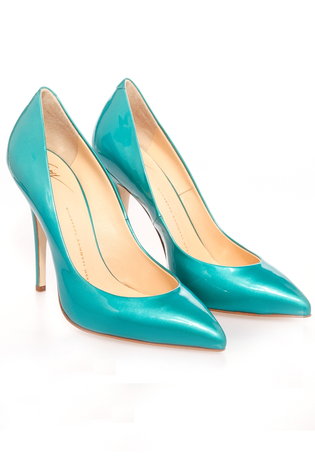 Giuseppe Zanotti Turquoise Pointed Heel Pumps in Blue - Lyst