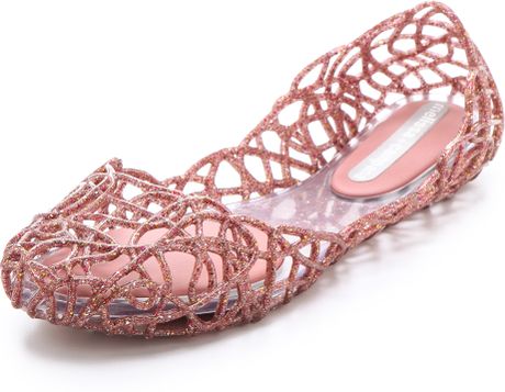Melissa Scribble Flats in Pink (multicolor) | Lyst