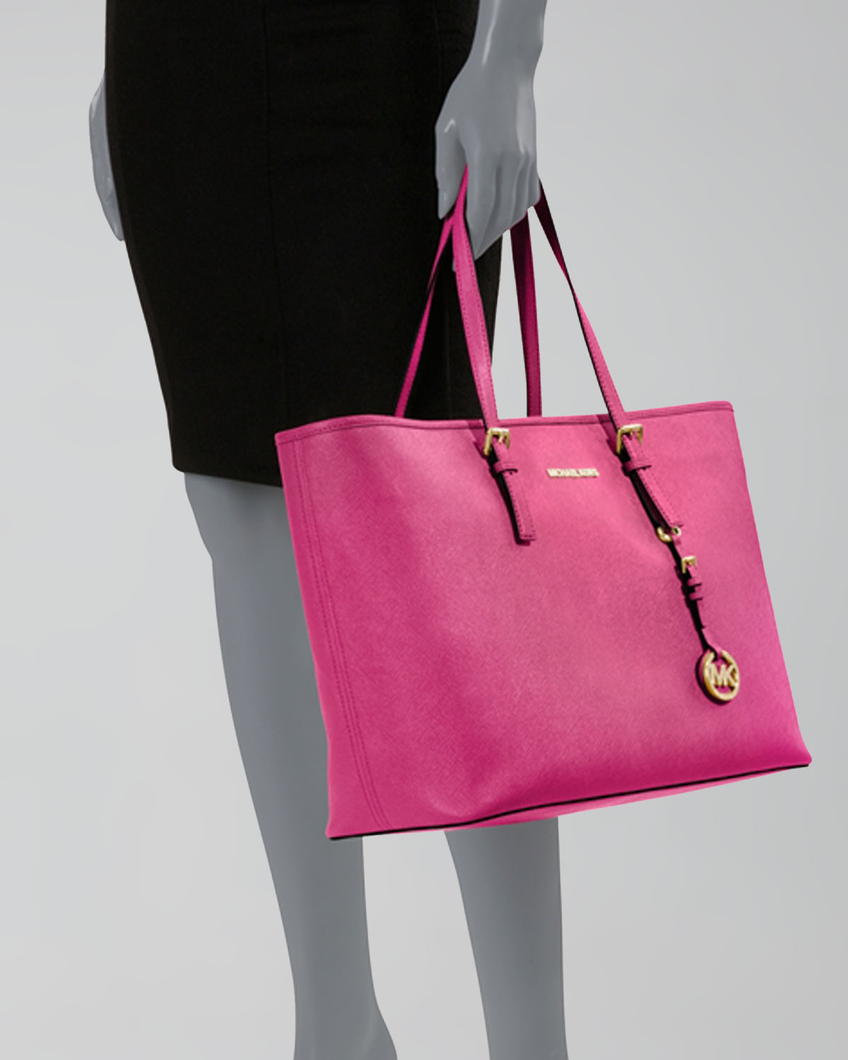 Michael Kors Pink Purse Jet Set Literacy Basics