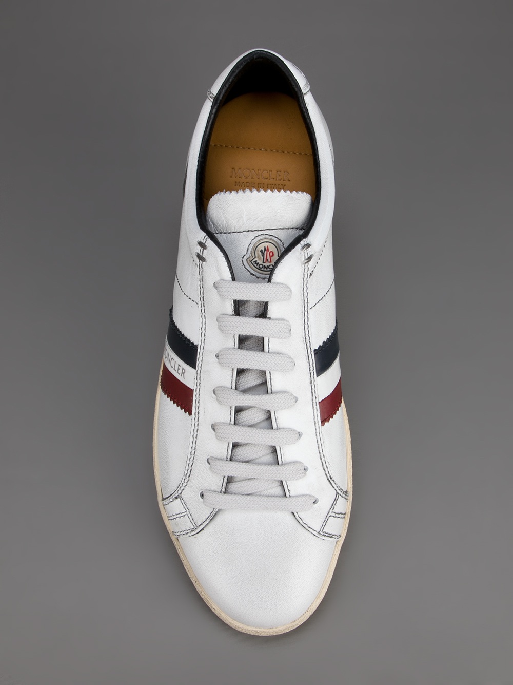 moncler white trainers