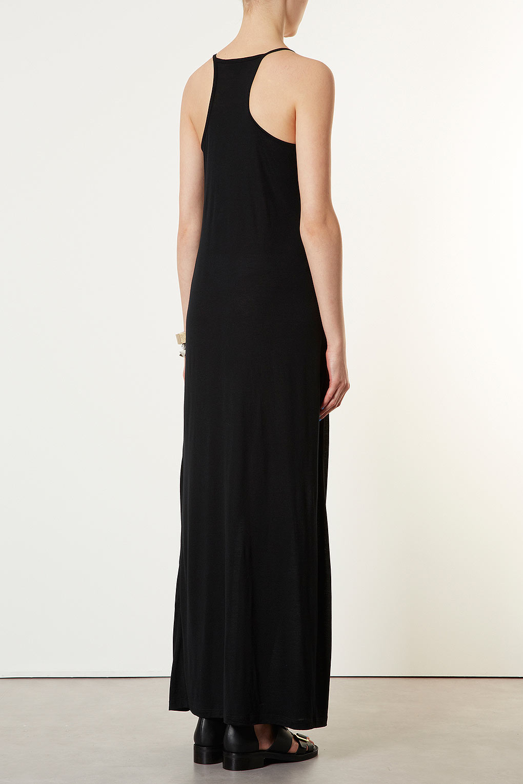 topshop black cami dress