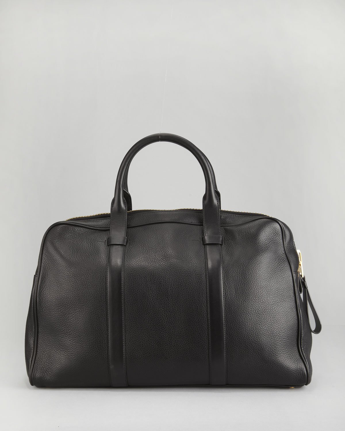 Tom ford Buckley Leather Duffel Bag in Black | Lyst