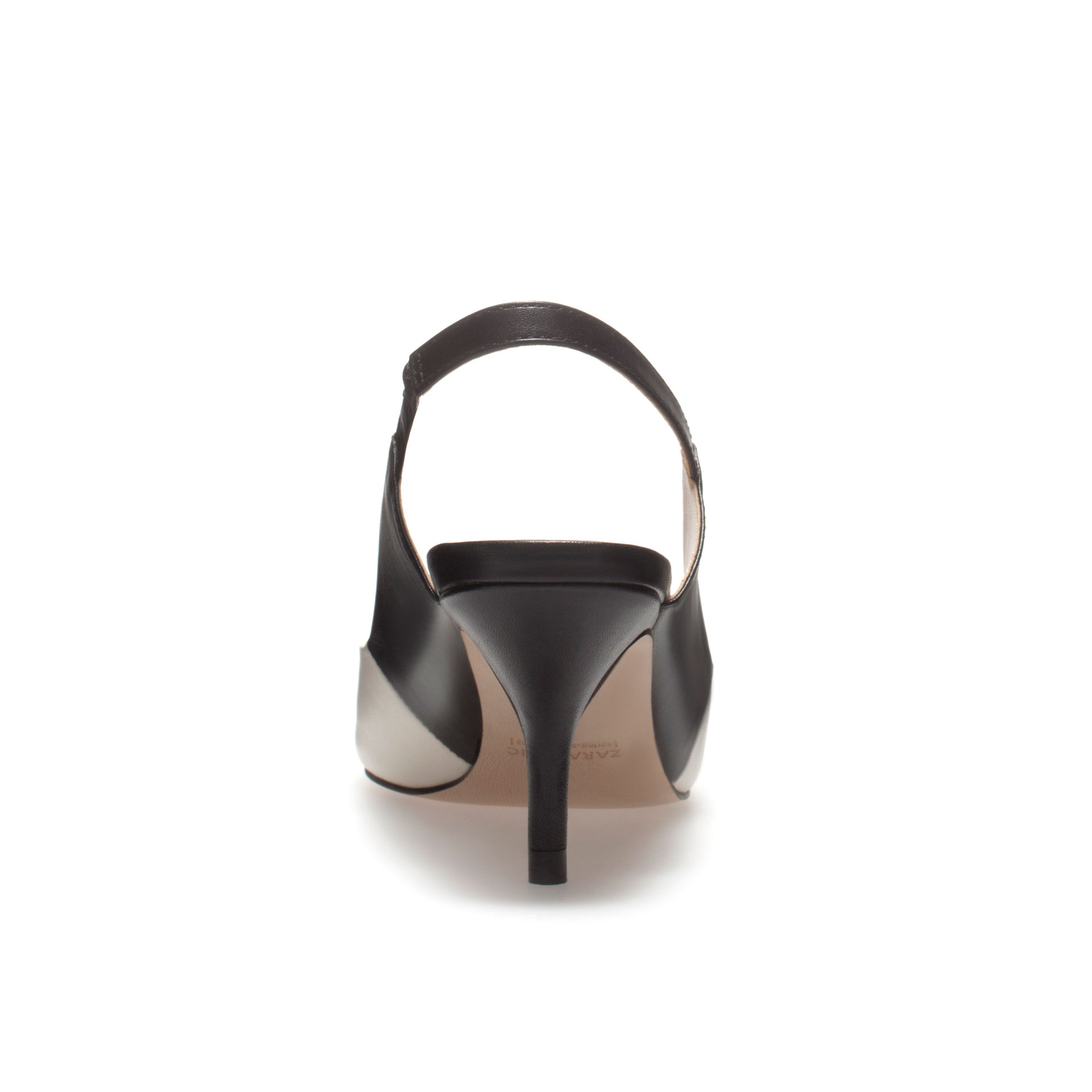 zara black sling backs