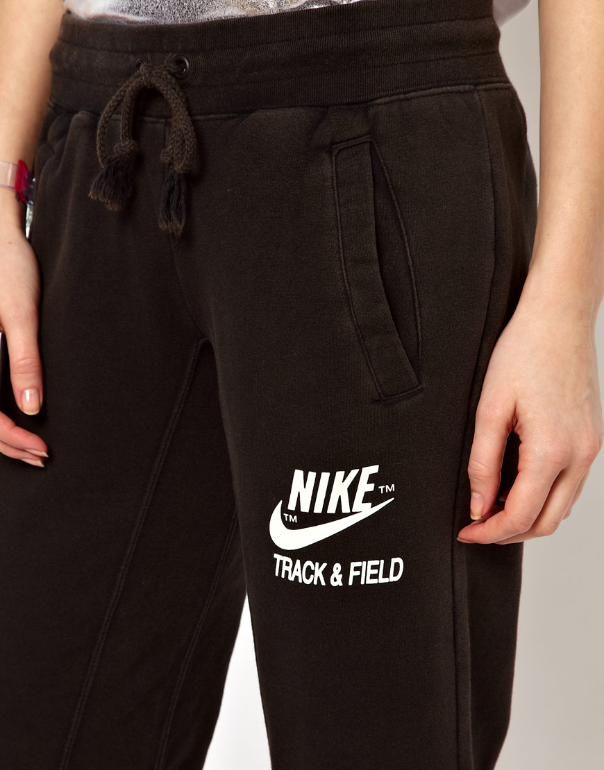 Nike Track Field Sweat Pants in Black - Lyst