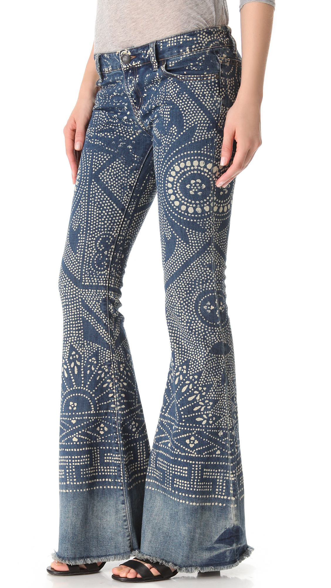 Free People Bali Flare Jeans in Blue