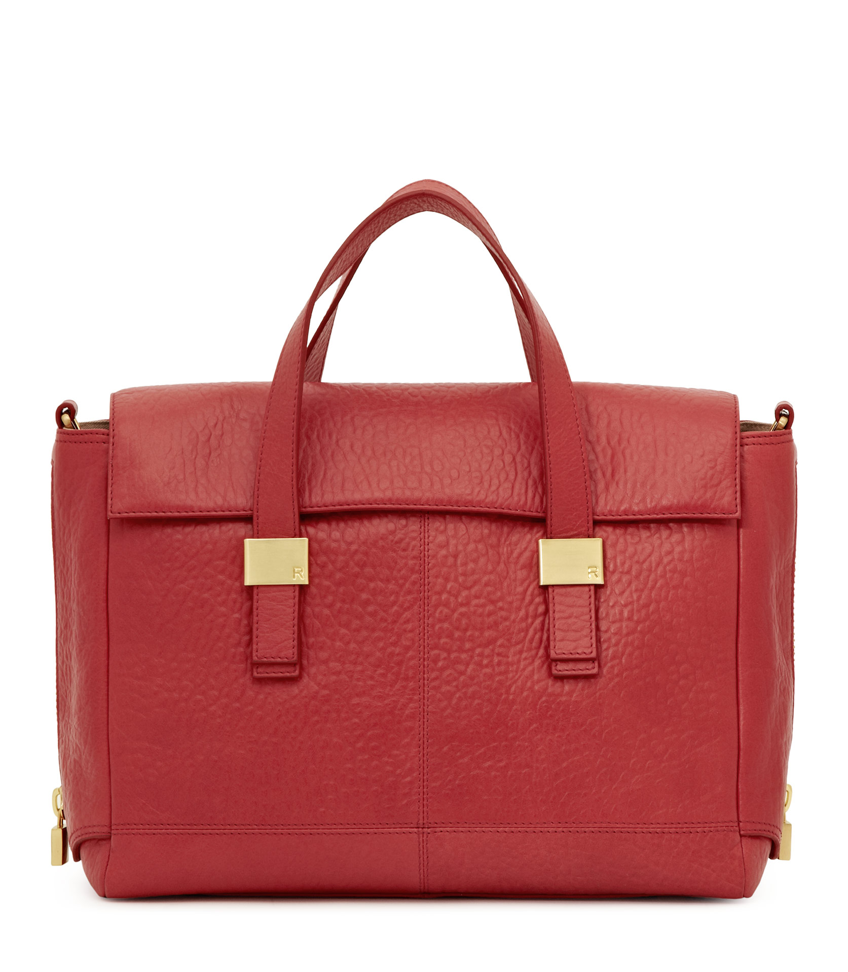 Lyst - Reiss Sal Short Handle Handbag in Red