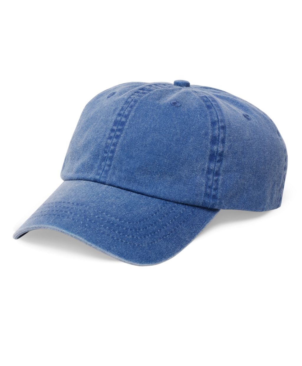 faded blue baseball cap