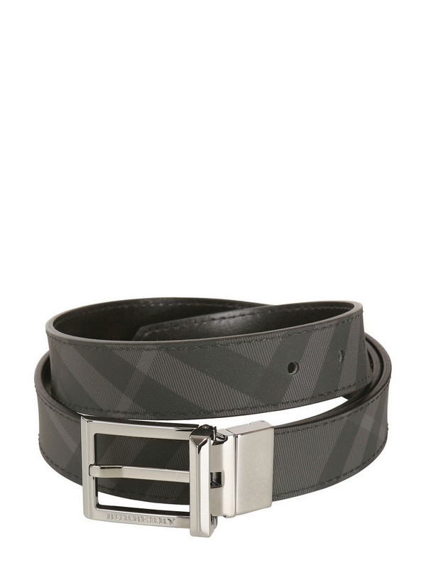mens burberry checked belt