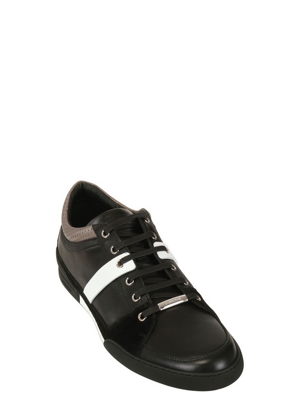 Lyst - Dior Homme Perforated Leather Sneakers in Brown for Men