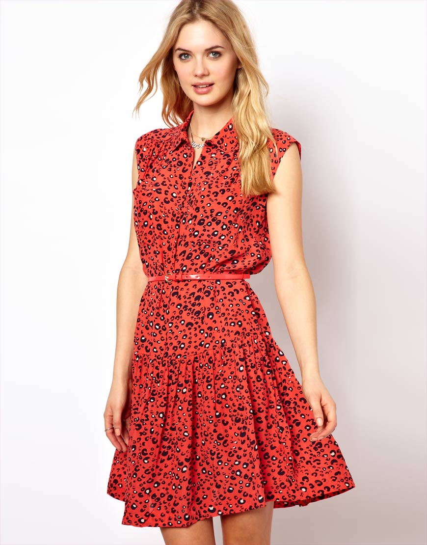 dress with belt on waist