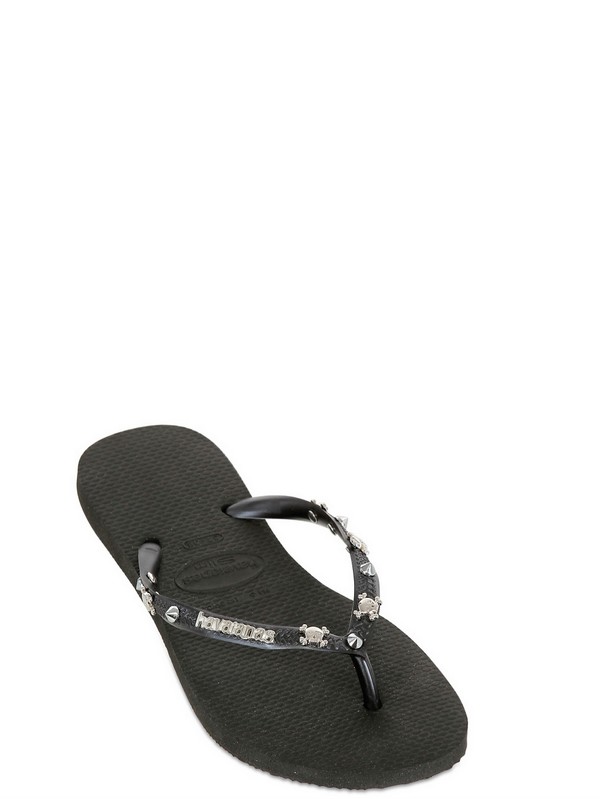 skull flip flops womens