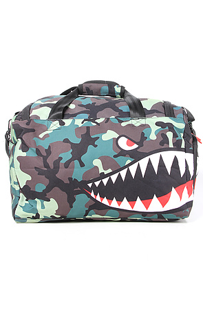 Sprayground The Camo Shark Large Duffle Bag for Men - Lyst