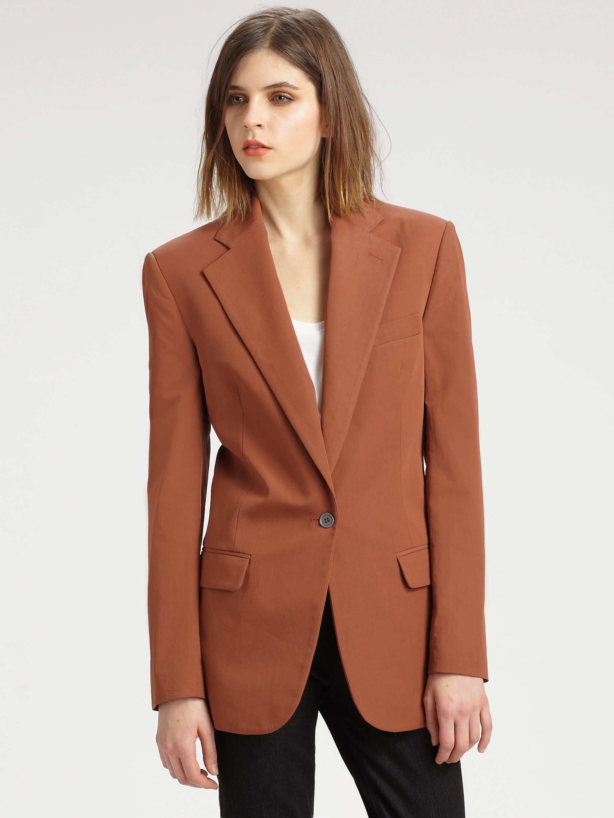olive pants blue blazer