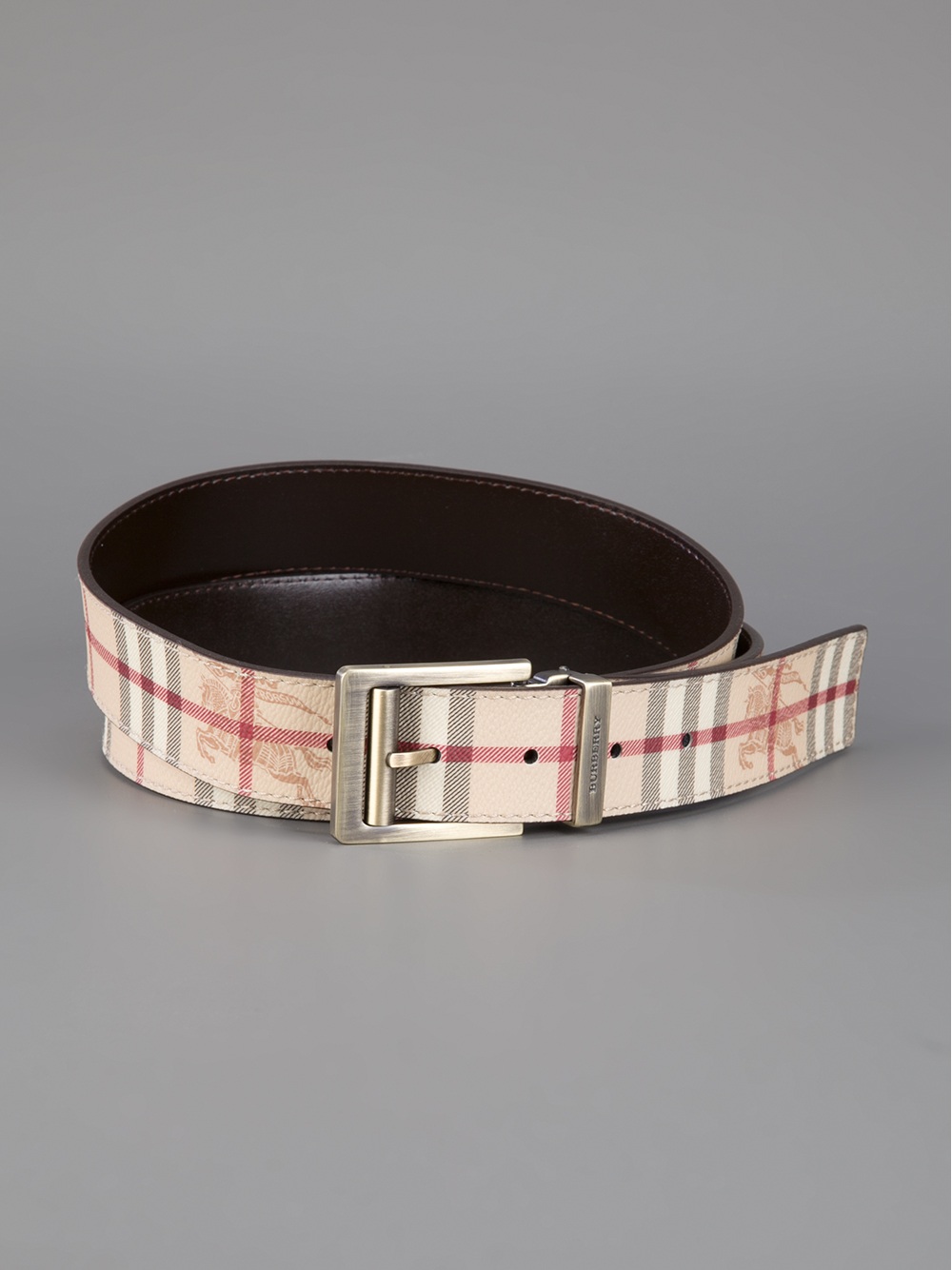 burberry haymarket check belt