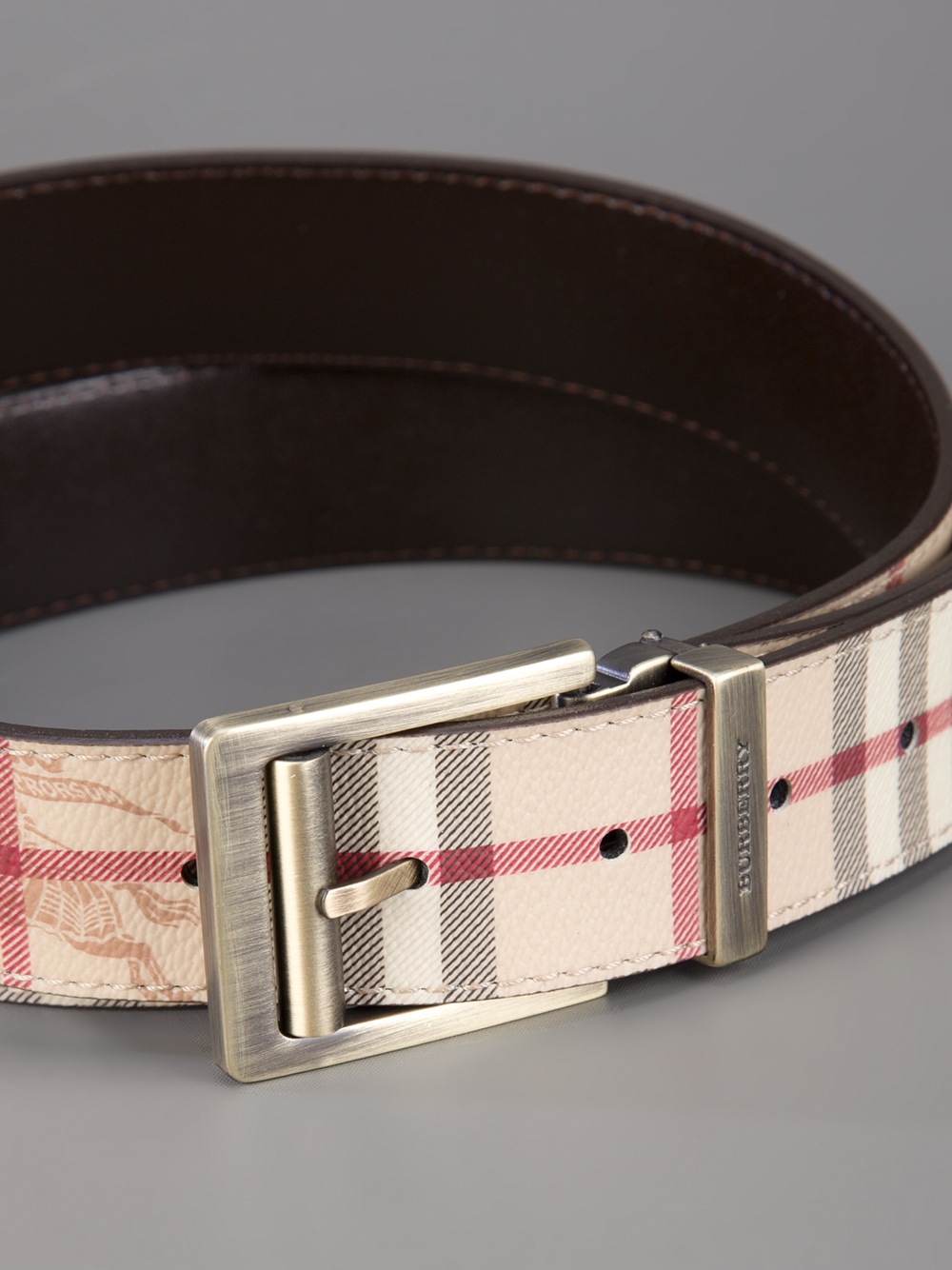 burberry haymarket check belt