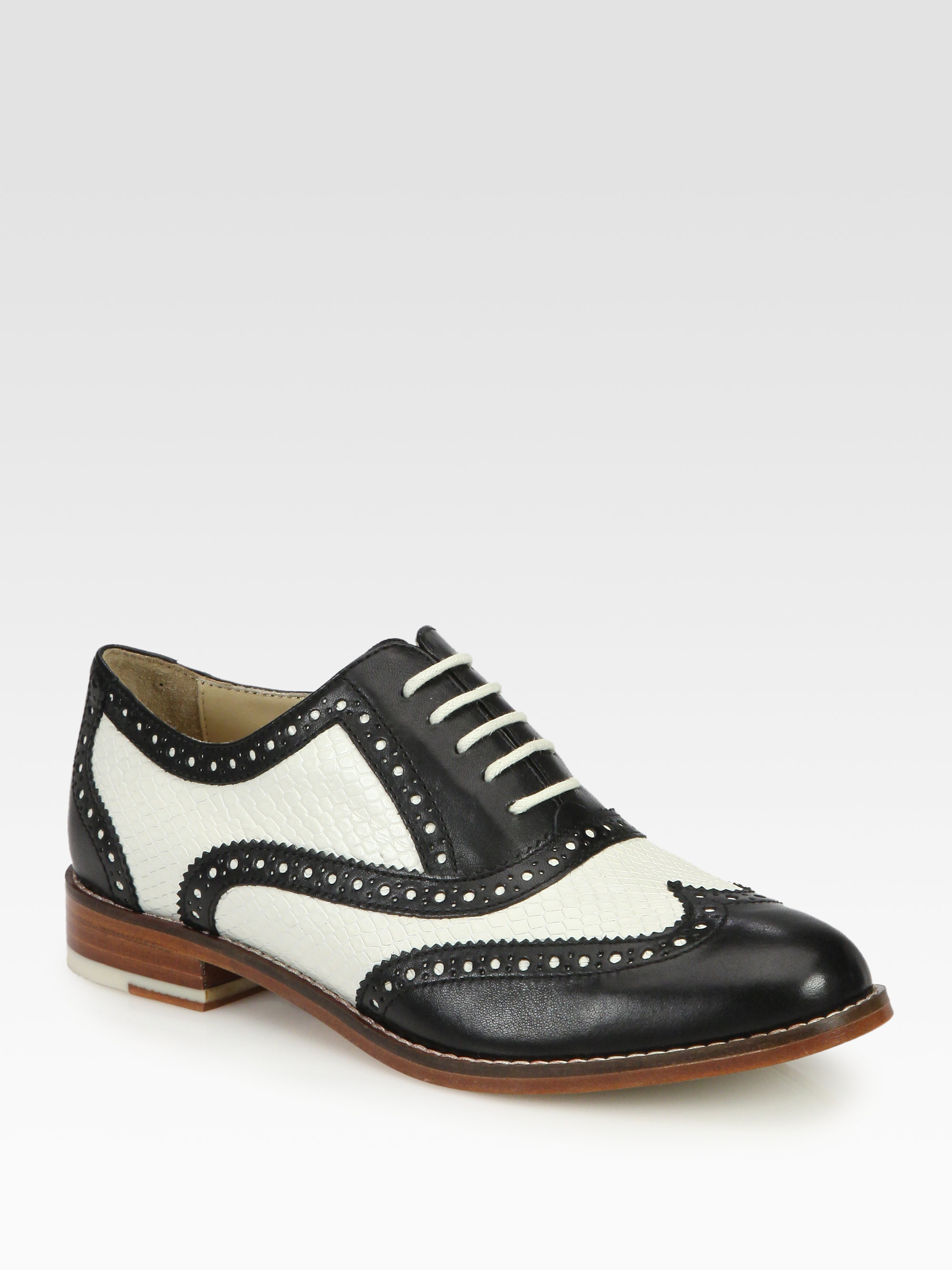 Cole Haan Skylar Leather Laceup Oxfords 