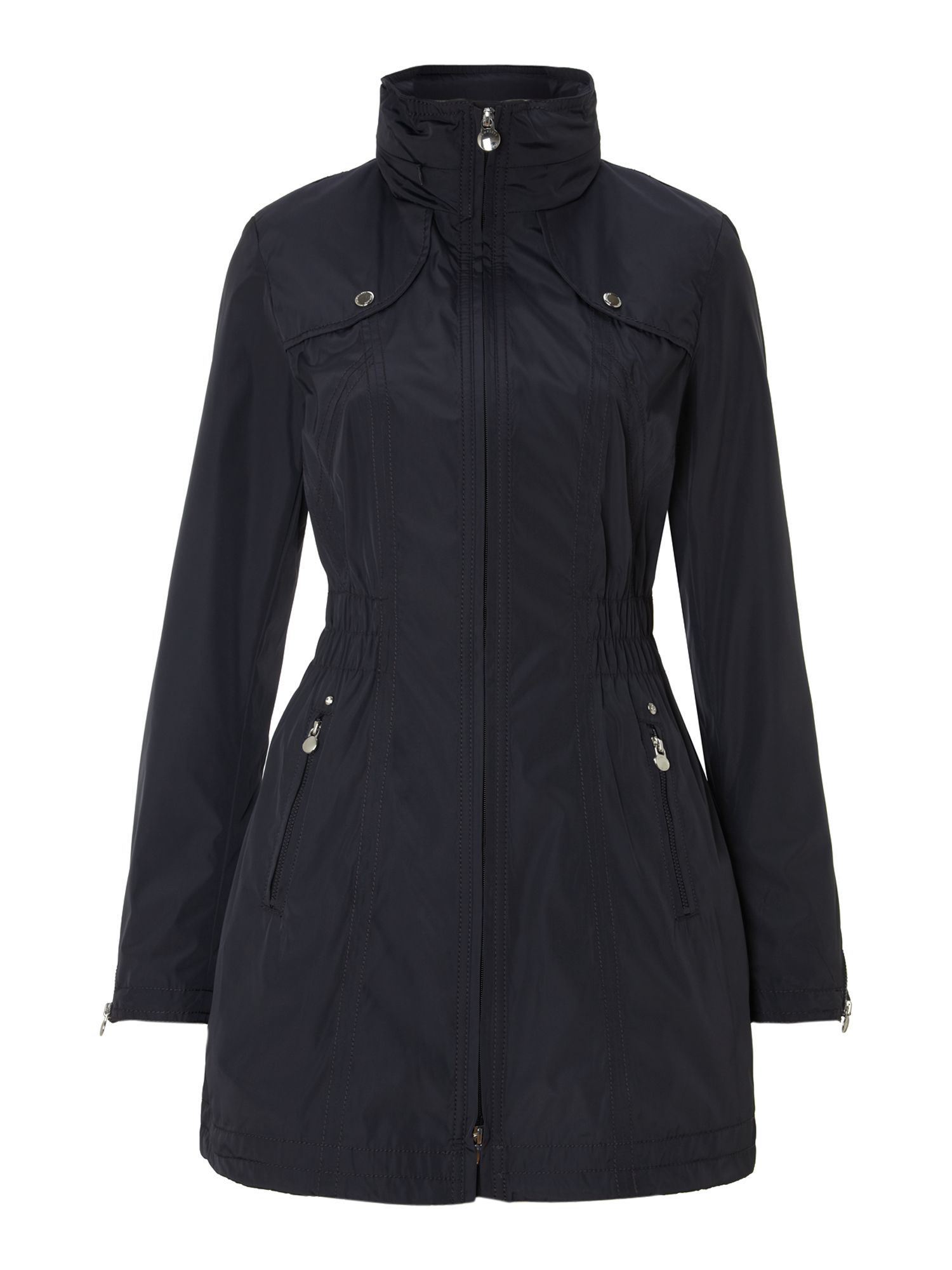 Dawn Levy Pack Away Hooded Jacket in Blue (navy) | Lyst