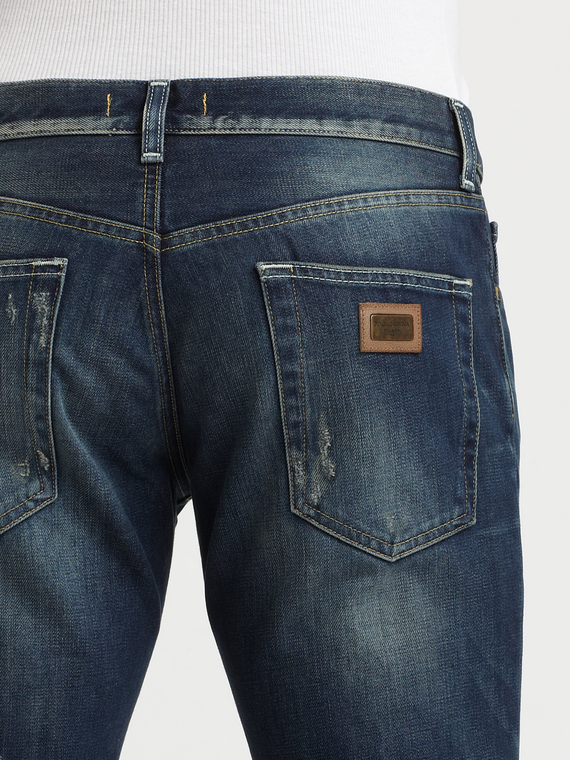 dolce gabbana distressed jeans