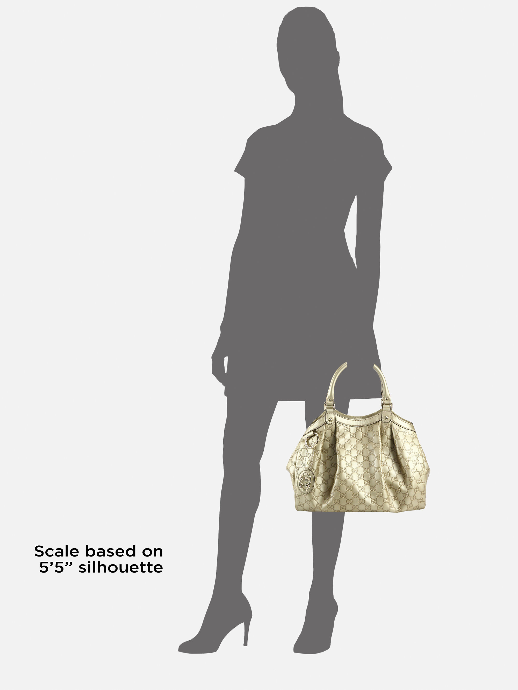 Gucci Sukey Medium Guccissima Tote Bag in Metallic - Lyst