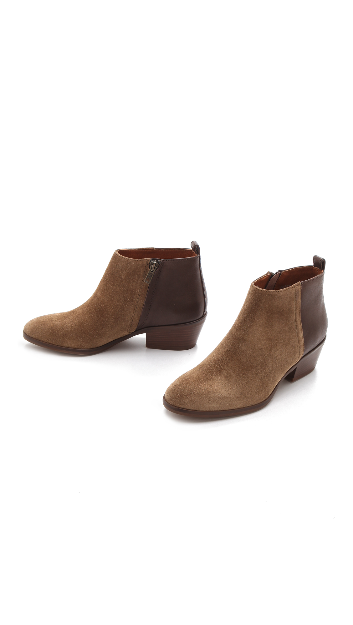 Madewell Low Heel Ankle Boots in Brown Lyst