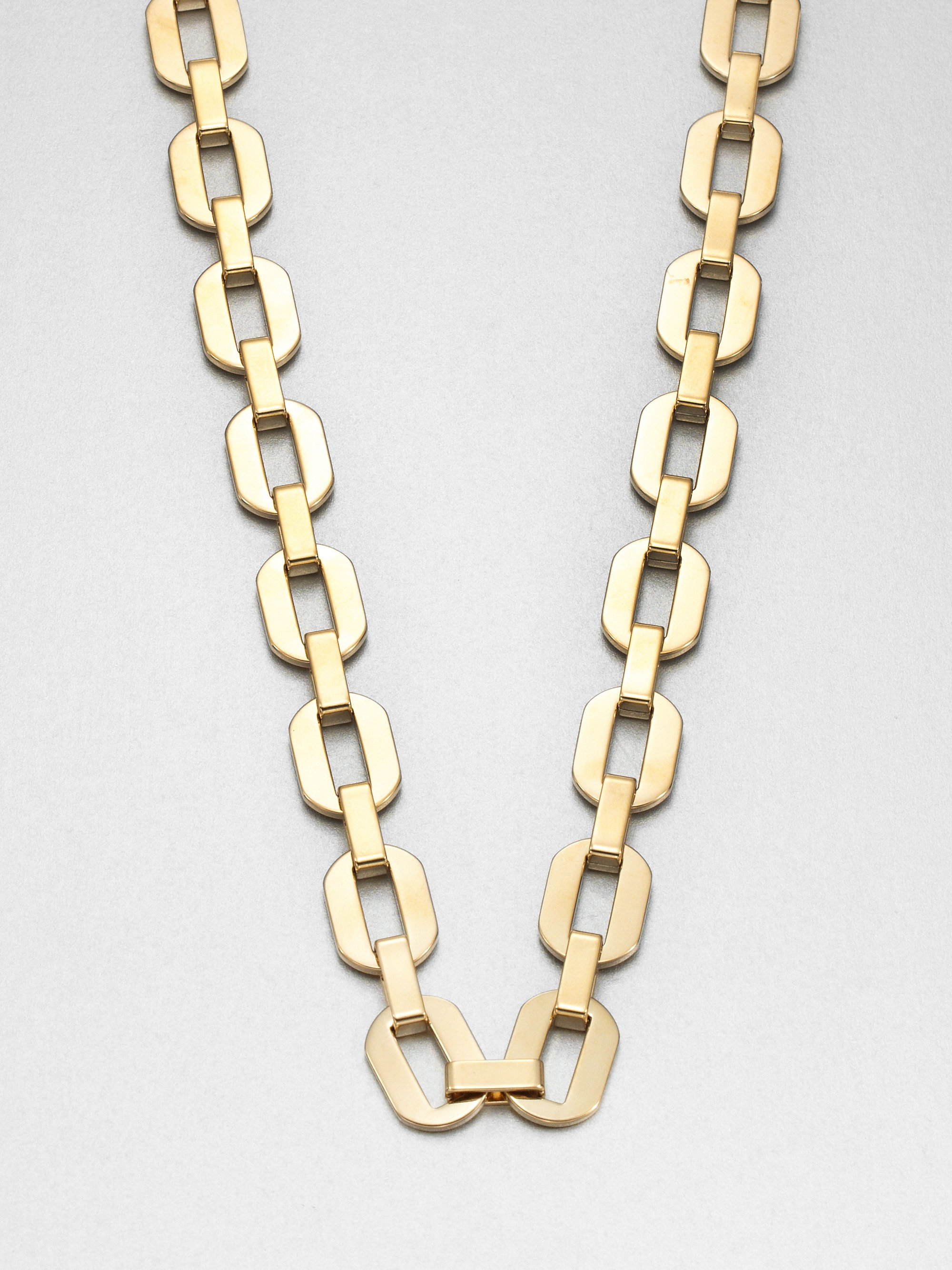 Michael Kors Long Chain Link Necklace in Gold (Metallic) Lyst