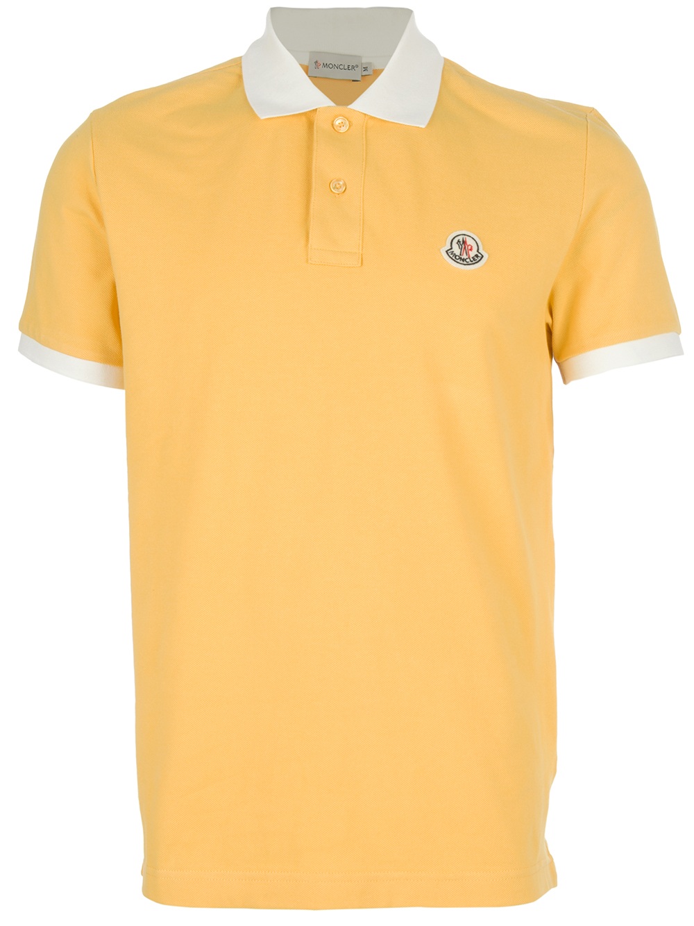 videnskabelig vandrerhjemmet opføre sig Moncler Classic Polo Shirt in Yellow for Men | Lyst