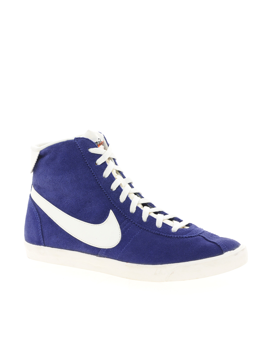 Nike Bruin Lite Mid Blue High Top Trainers for Men - Lyst