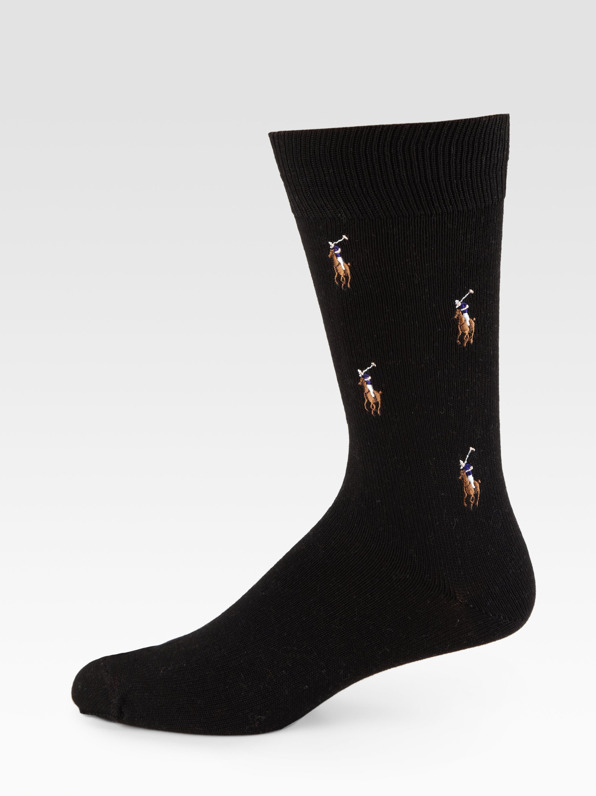 polo socks black