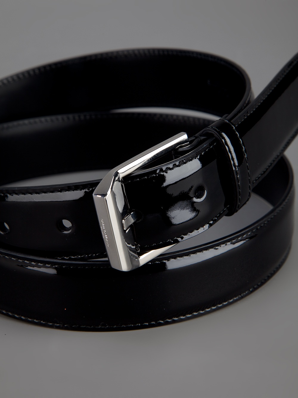 Saint Laurent Patent Belt in Black for Men Lyst