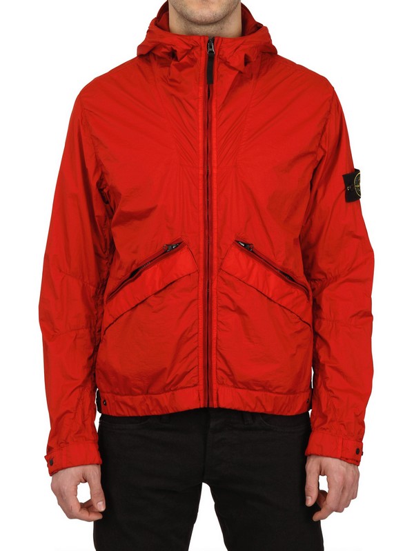 Stone Island Waterproof Dyed Nylon Casual Jacket in Red for Men | Lyst UK