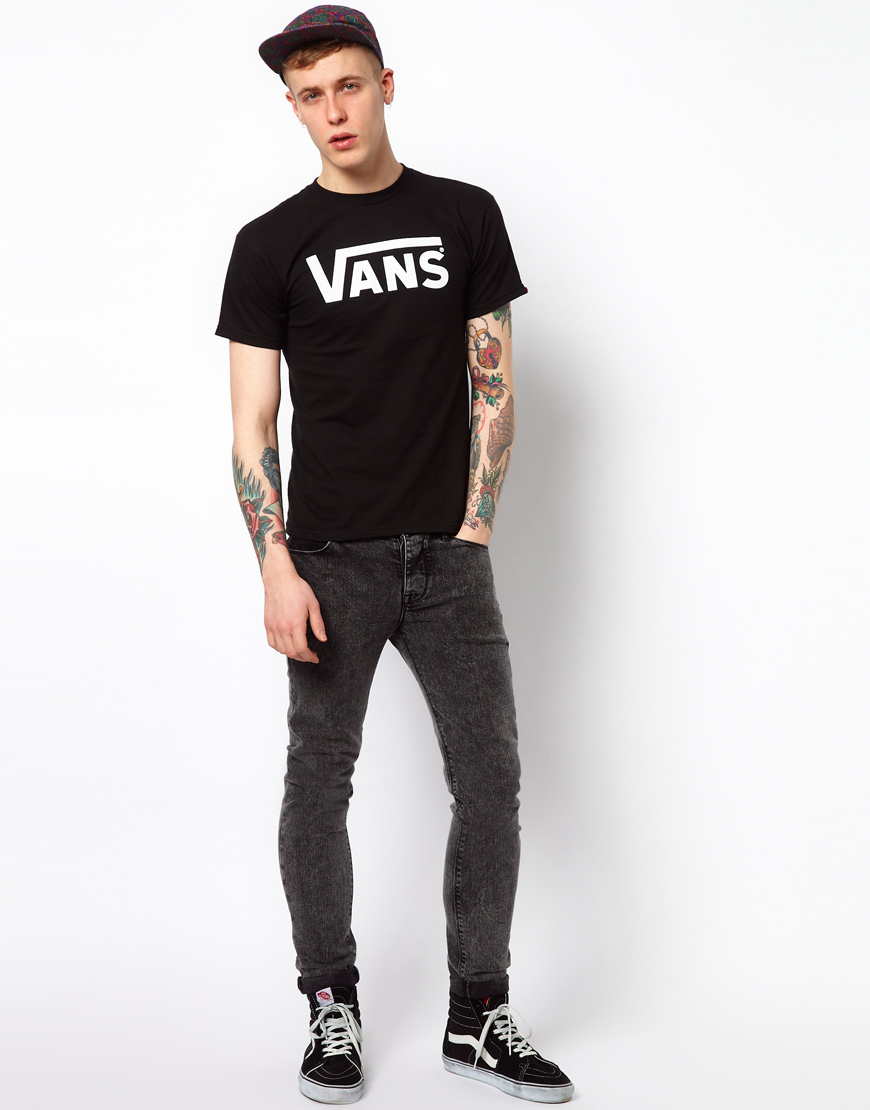 black jeans with vans