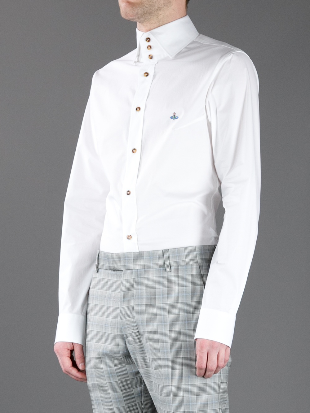 3 button collared shirt