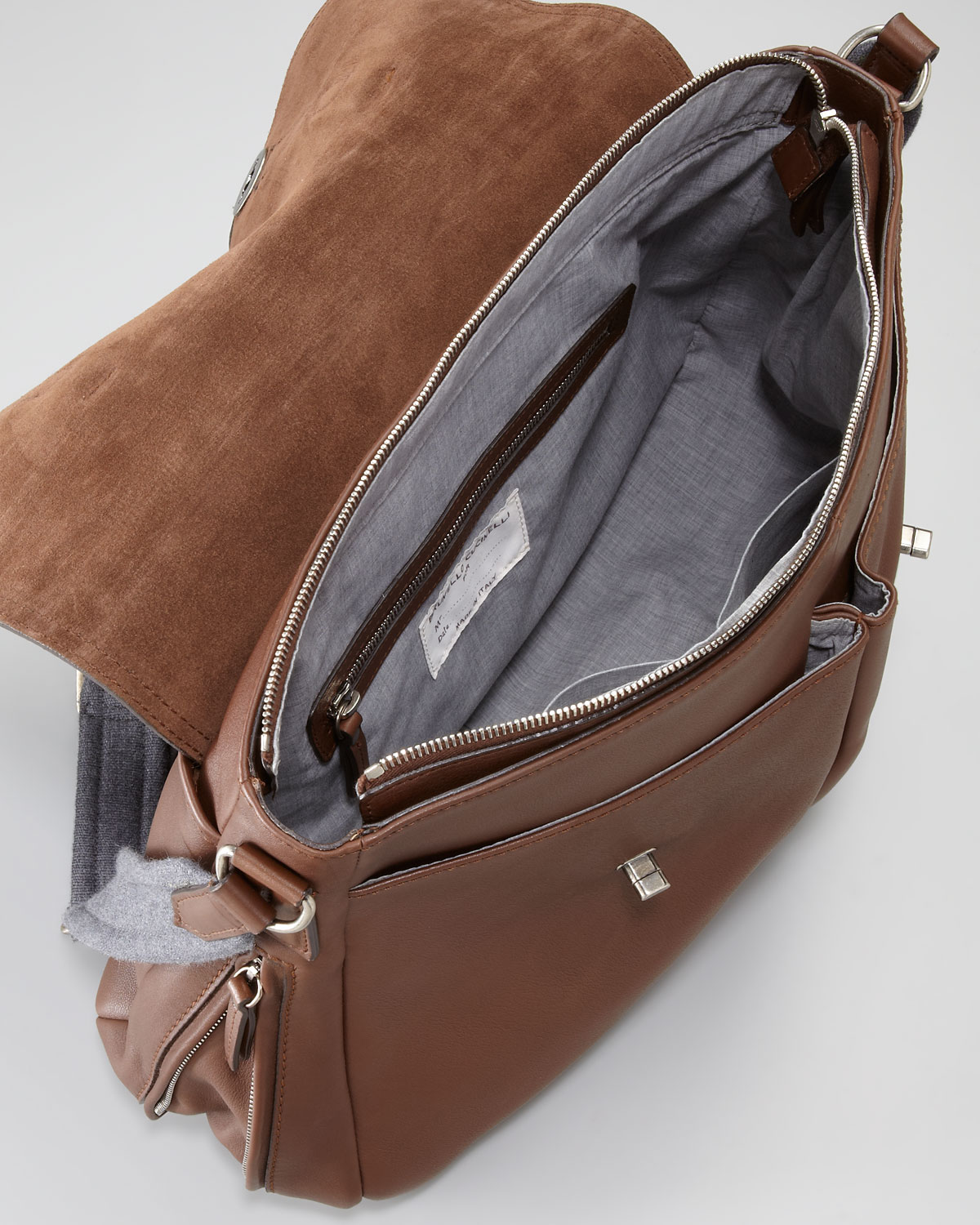 brunello cucinelli messenger bag