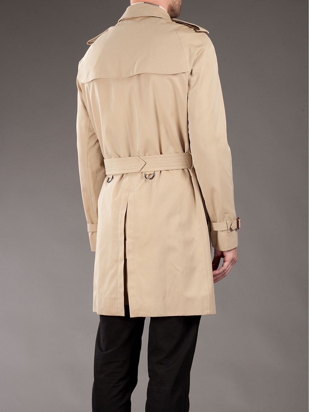 Burberry Trench Coat in Natural for Men - Lyst