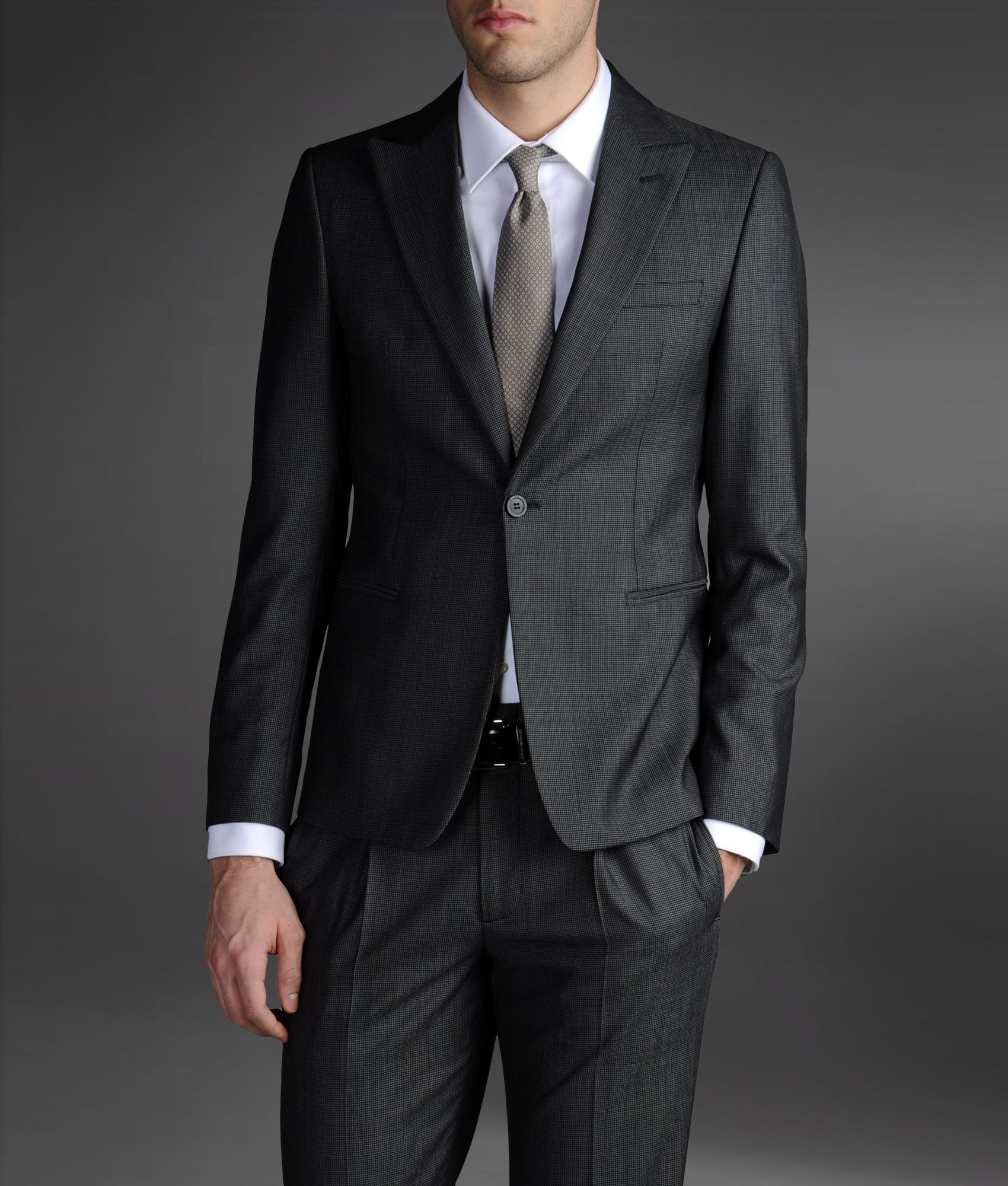 custom armani suit