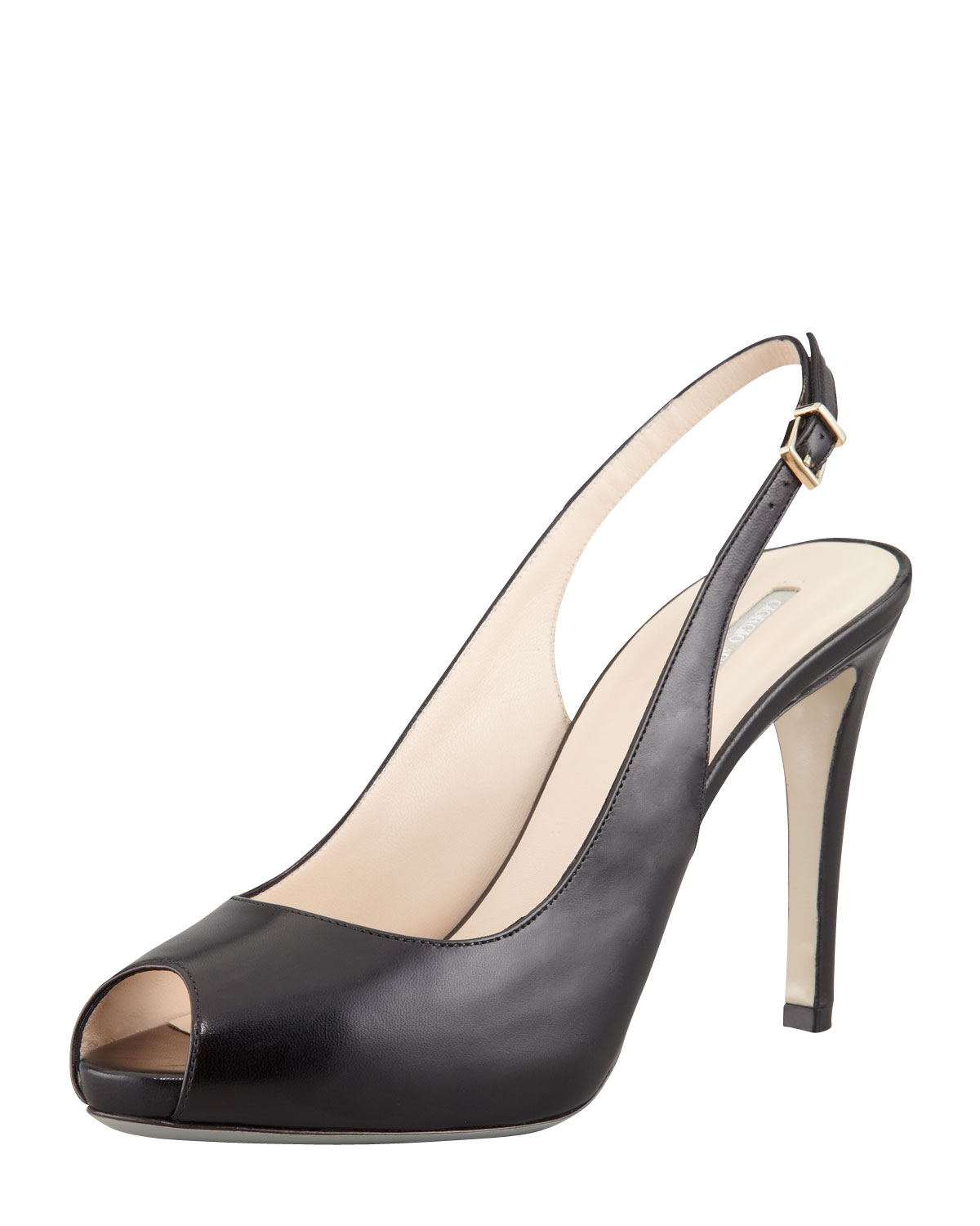 peeptoe slingback