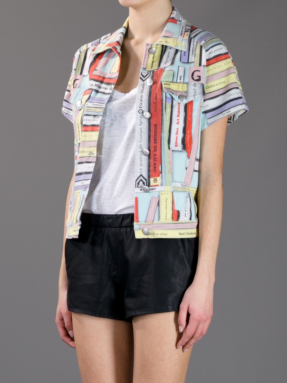 Jean Paul Gaultier Book Print Shirt | Lyst