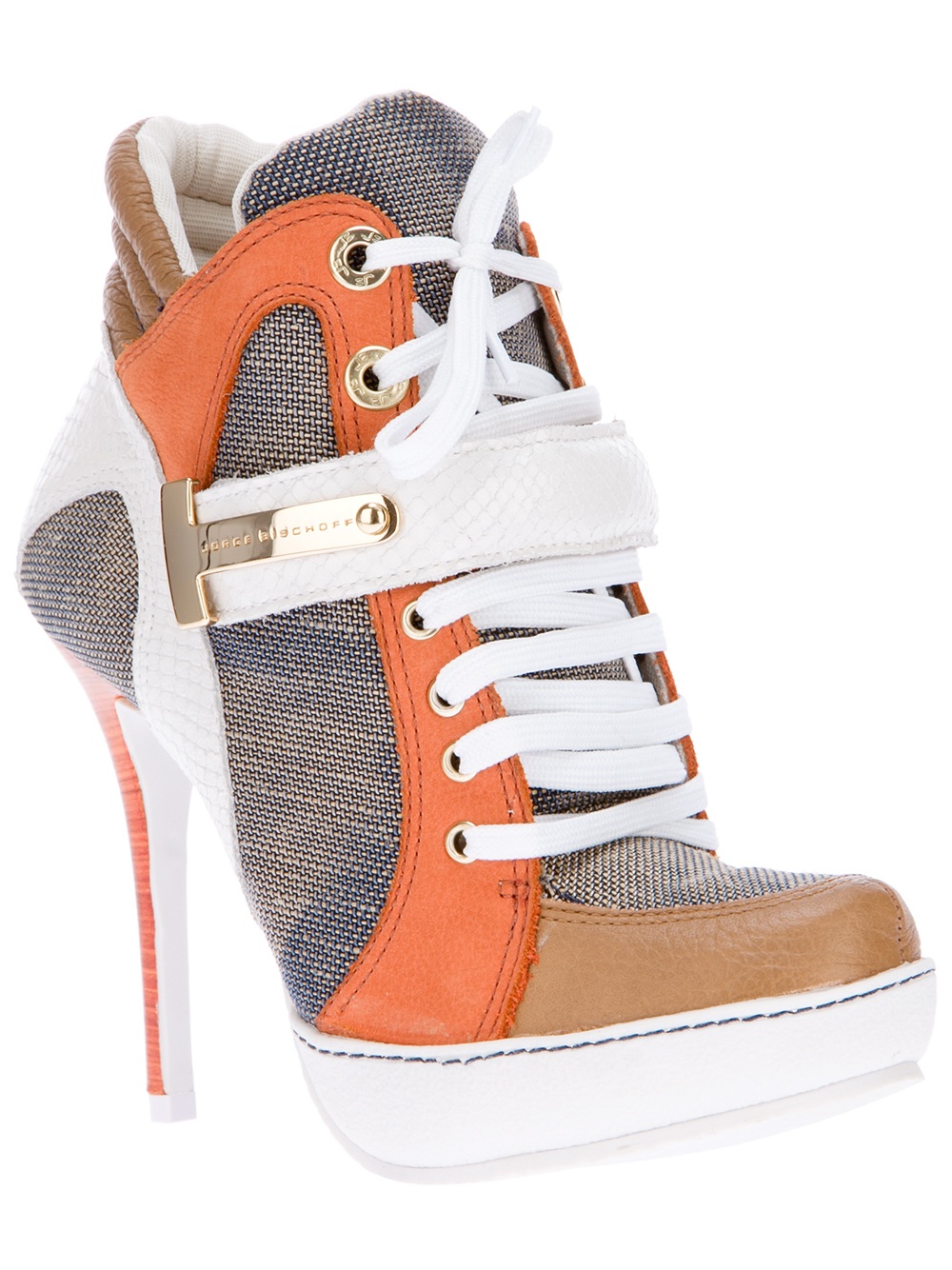 Jorge Bischoff Stiletto Lace Up Trainer 