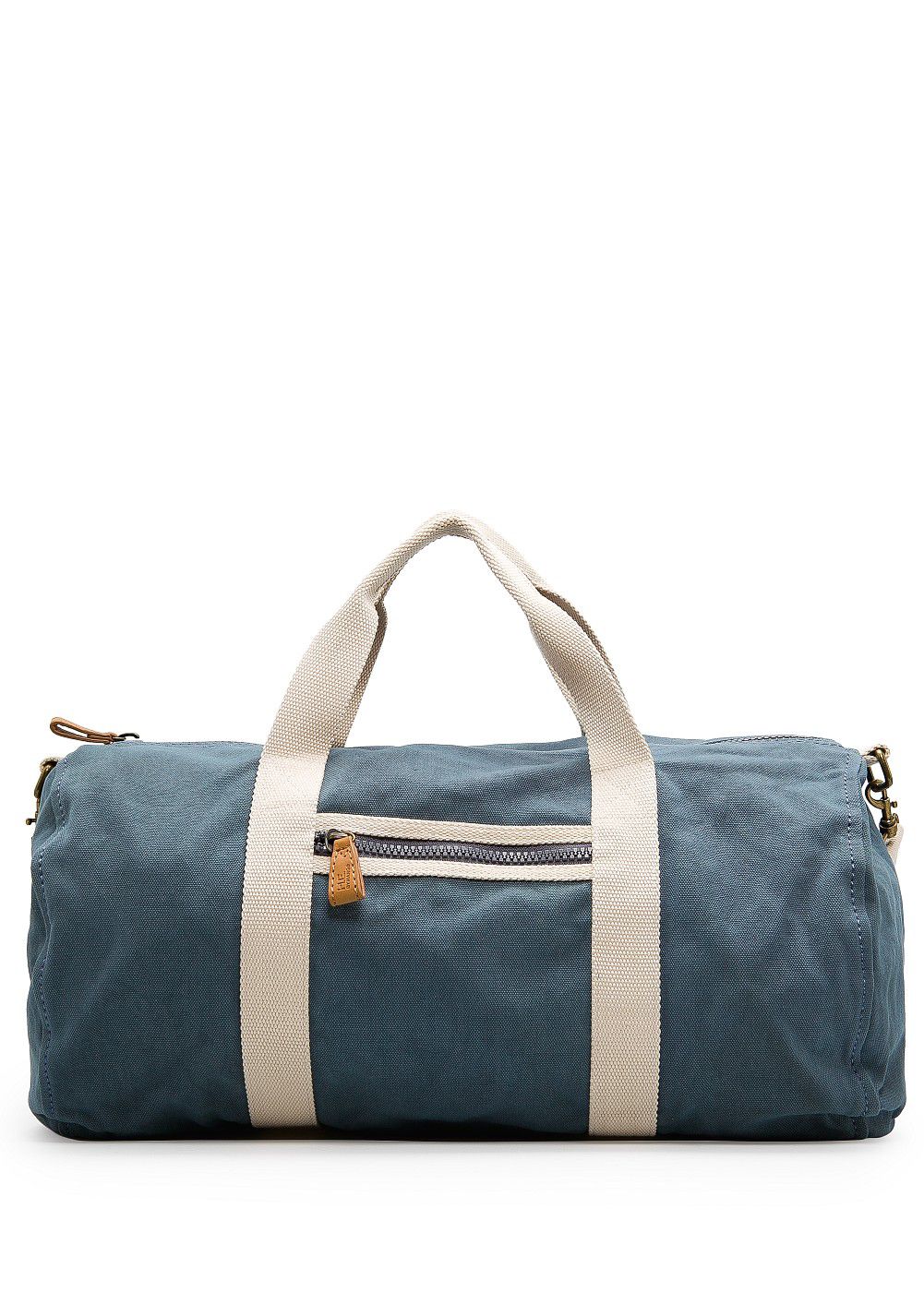 Mango Cotton Canvas Duffle Bag in Blue for Men Lyst