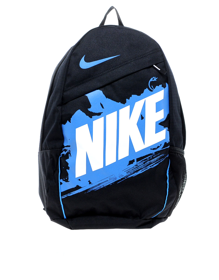 nike backpack black and blue