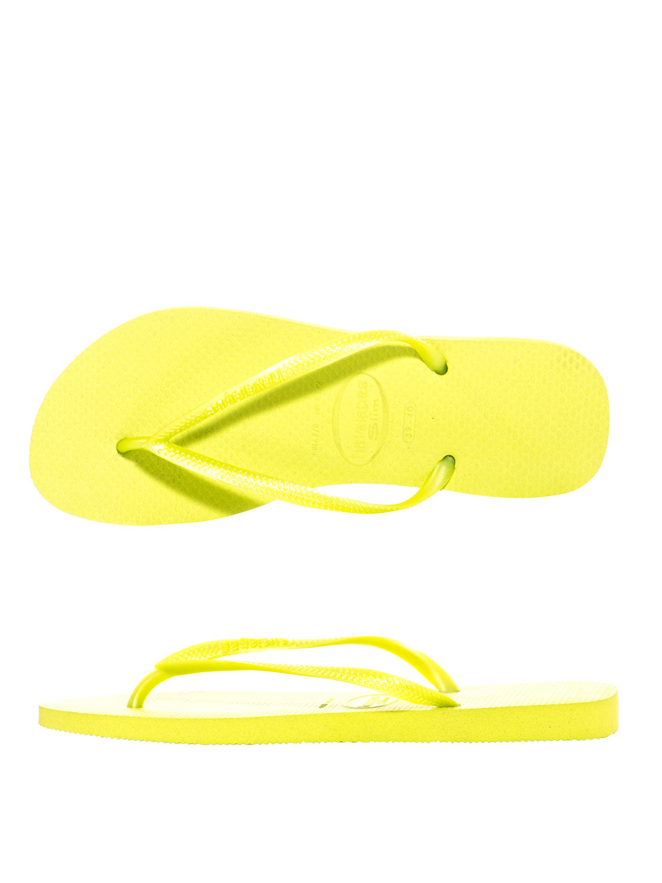 green and yellow havaianas