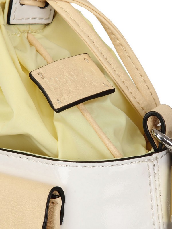 Lyst Kenzo Leather and Nylon Shoulder Bag in Blue