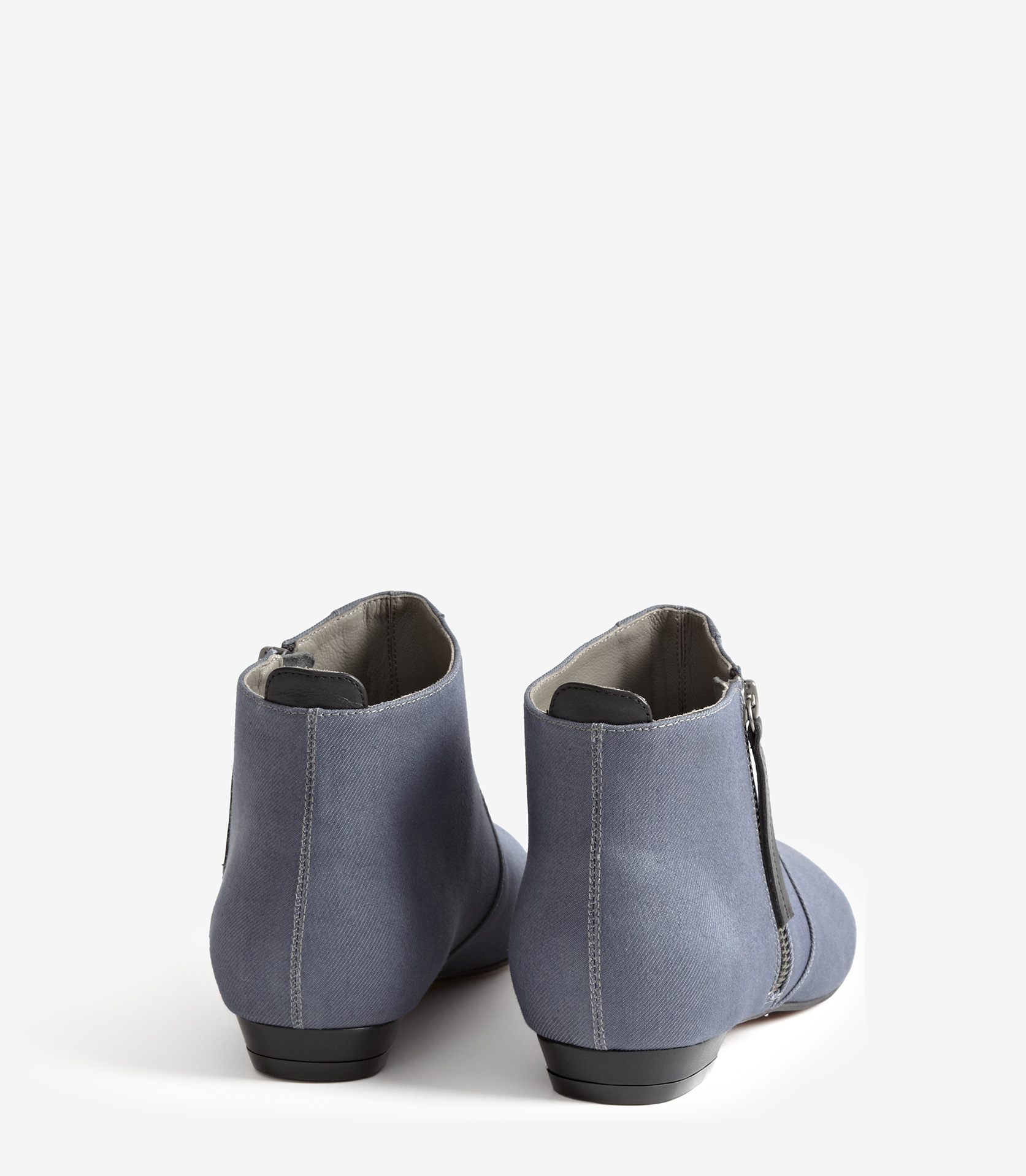 denim ankle boots women's