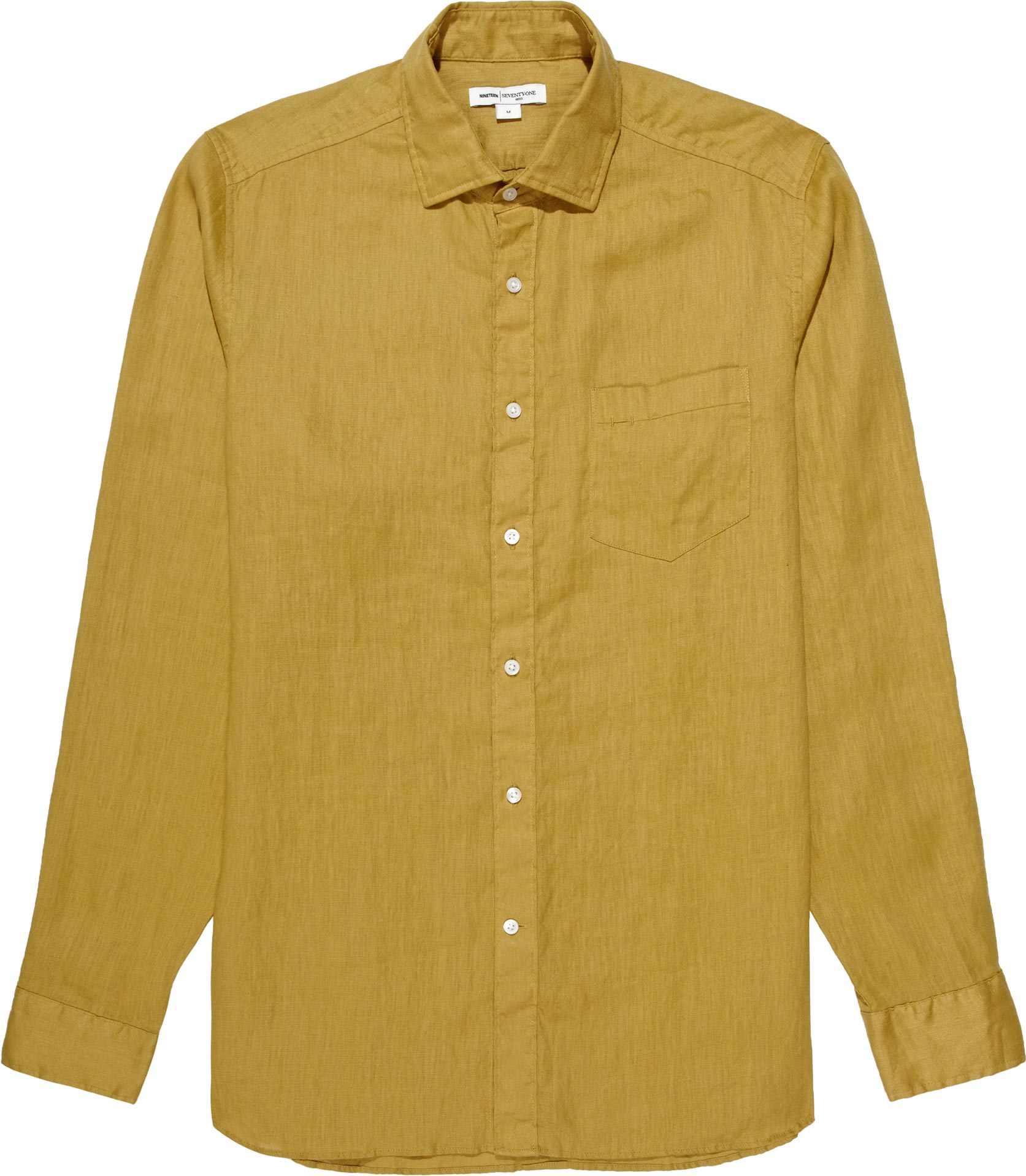 ochre yellow shirt