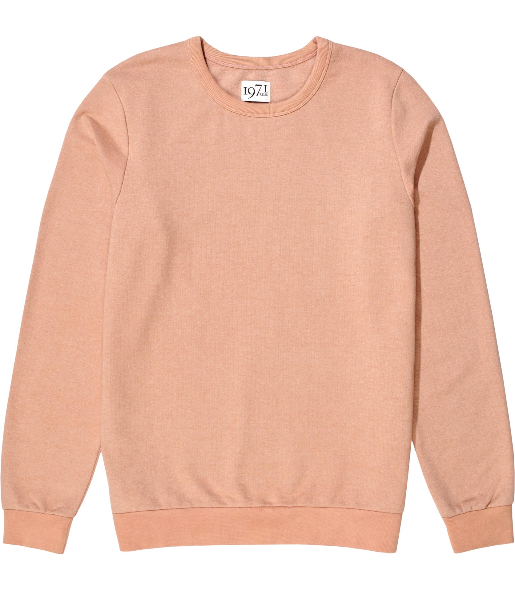 Reiss Trick Long Sleeve Washed Sweater in Peach (Orange) for Men - Lyst