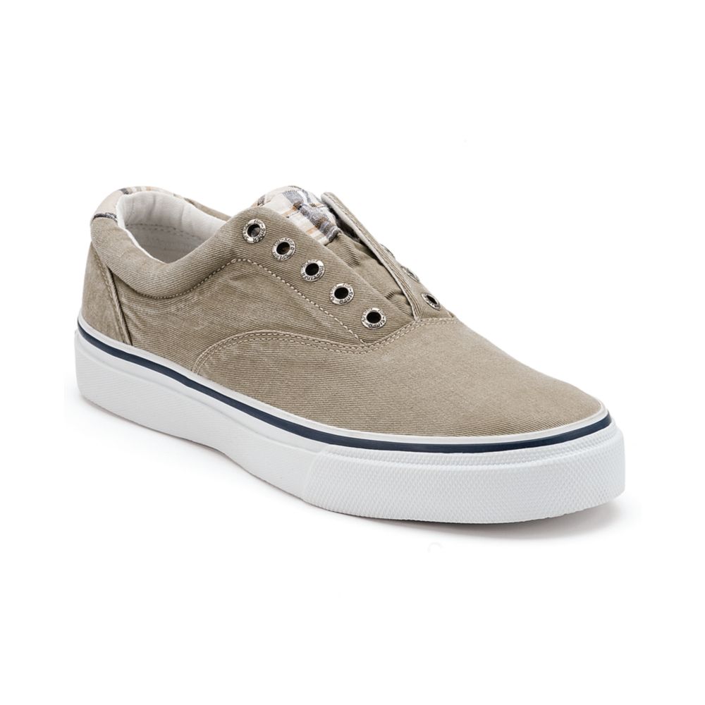Sperry Top-Sider Men's Striper Laceless Sneakers in Natural for Men | Lyst
